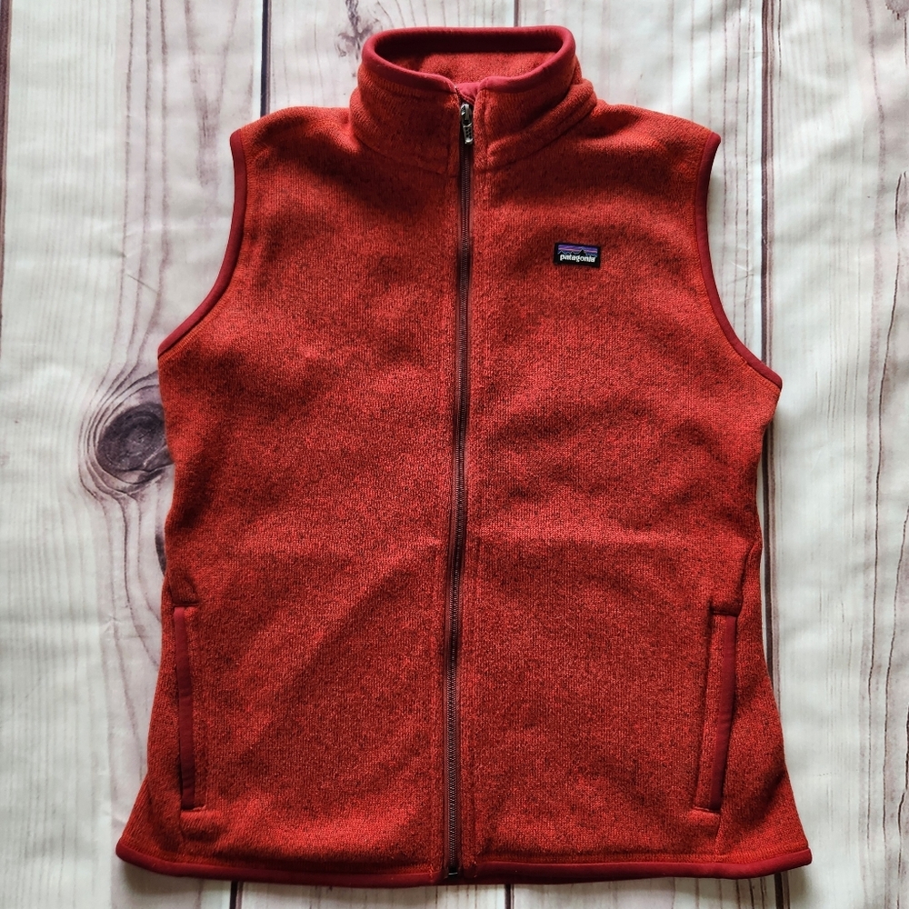 Patagonia "Better Sweater" Vest Red Delicious | Women's Size L - Picture 2 of 8